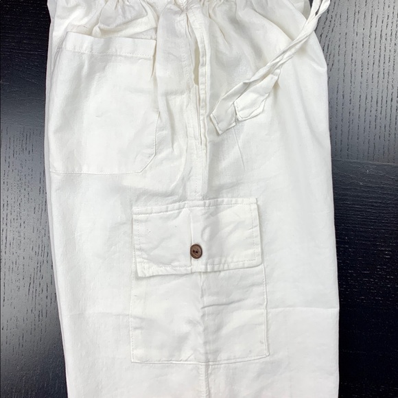 Men’s Cotton Shorts- White - Picture 3 of 7